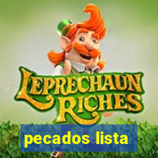 pecados lista